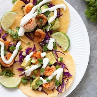 Tequila Chili-Lime Shrimp Tacos - A Sassy Spoon