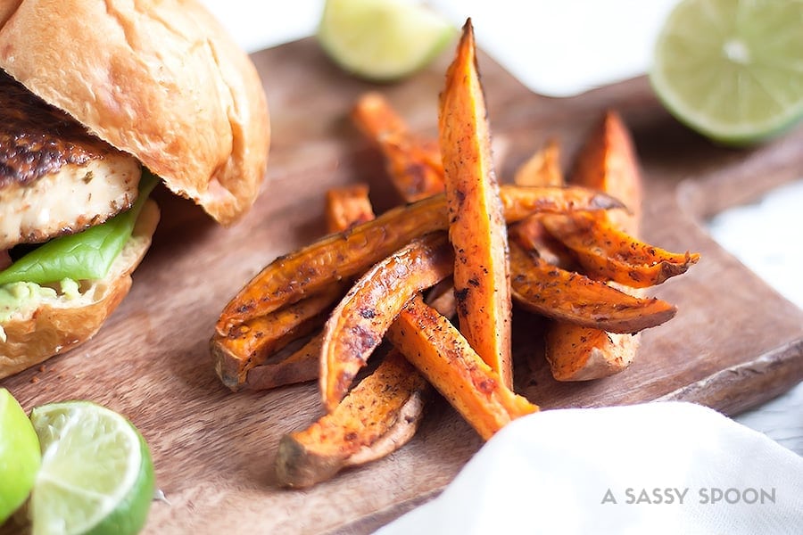 Crispy sweet potato fries