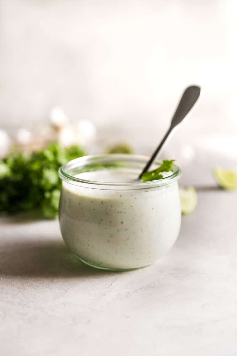 Cilantro Garlic Sauce (Pollo Tropical Inspired) A Sassy Spoon