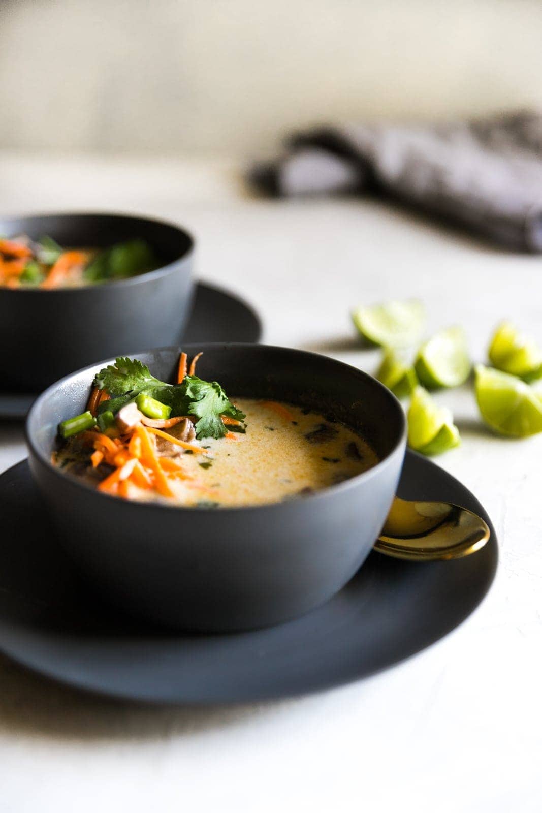 Easy Tom Kha Soup (Thai Coconut Soup) - A Sassy Spoon