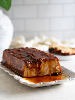 Juicy caramel flan dessert with rich caramel sauce, perfect for indulgent sweet treats.