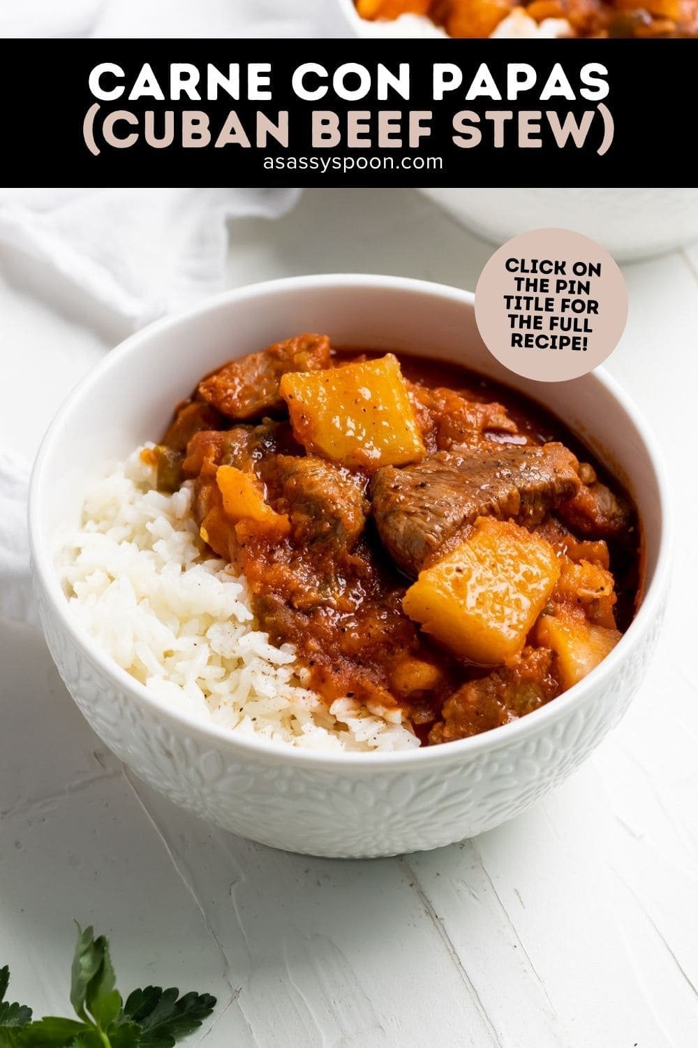 Carne con Papas (Cuban Beef Stew) - A Sassy Spoon