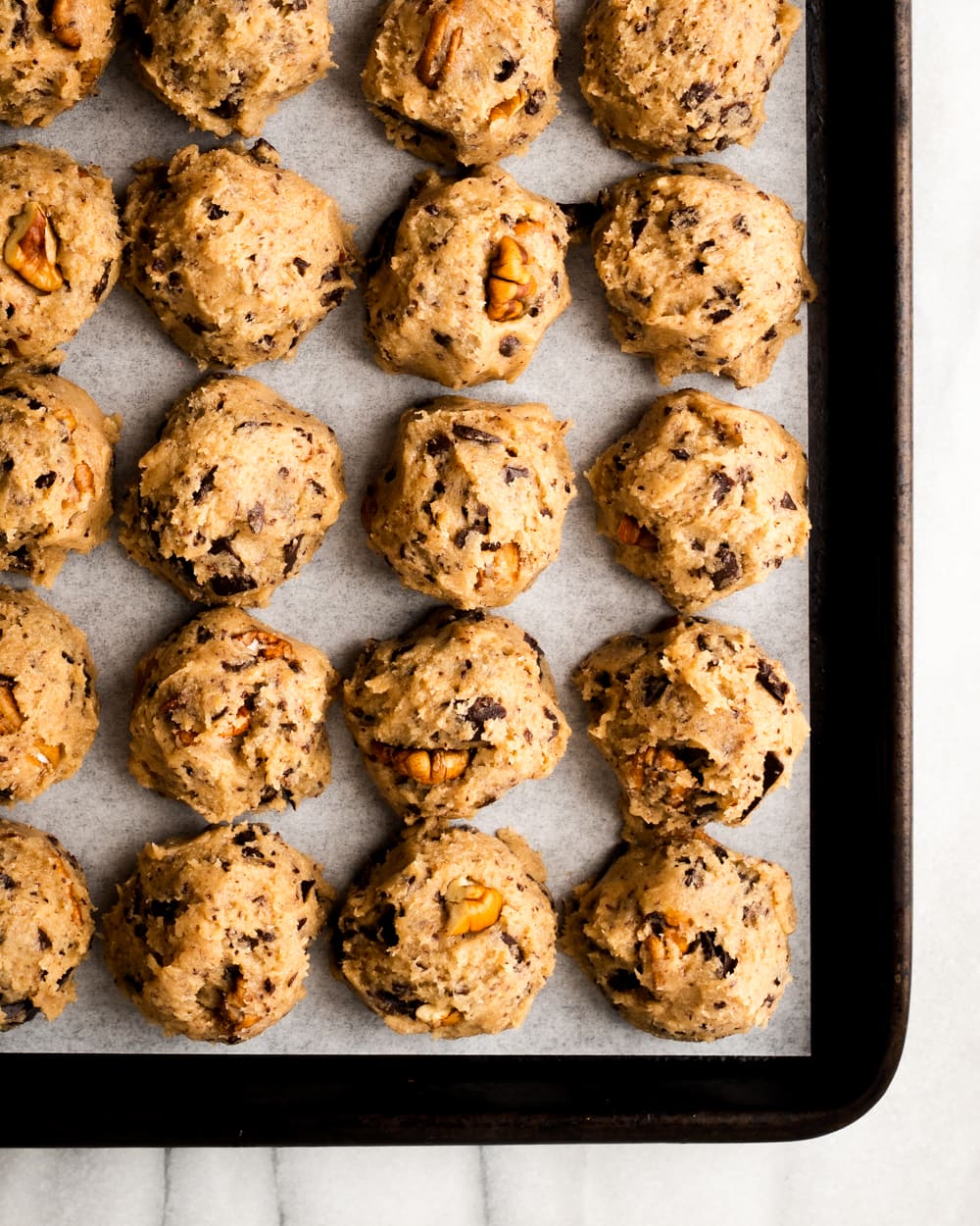 Chewy Pecan Chocolate Chip Cookies - A Sassy Spoon