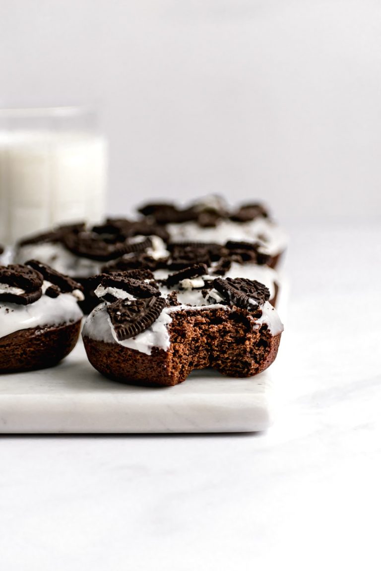 Cookies and Cream Chocolate Oreo Donuts A Sassy Spoon