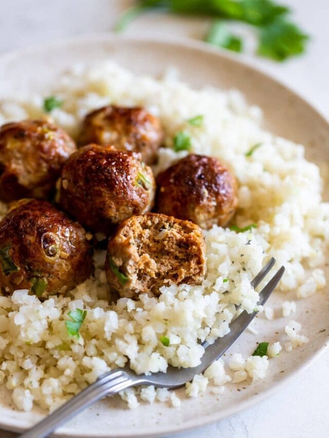 Healthy Turkey Meatballs (with video)