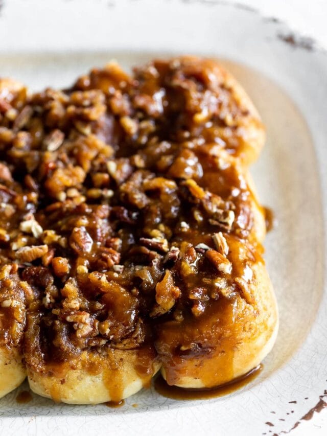 Rum Toffee Pecan Glazed Sticky Buns Story A Sassy Spoon