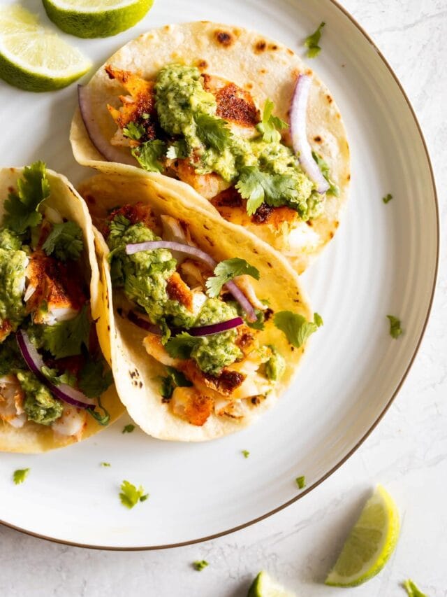 Avocado Chimichurri Fish Taco Recipe Story A Sassy Spoon
