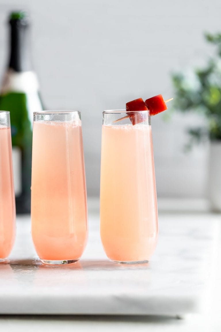 3Ingredient Elderflower Guava Mimosas A Sassy Spoon