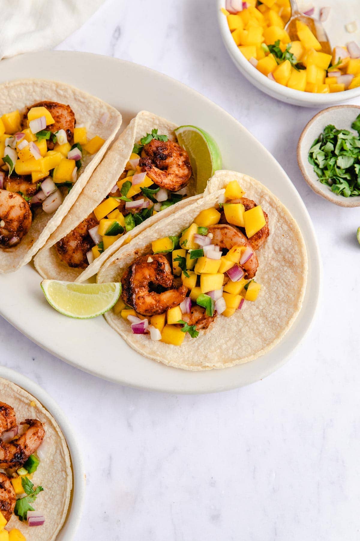 shrimp tacos recipe mango salsa