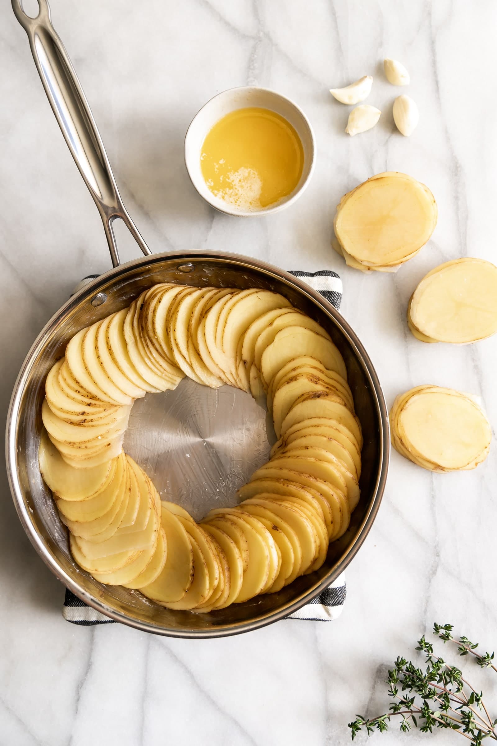 5Ingredient Crispy Sliced Roasted Potatoes A Sassy Spoon