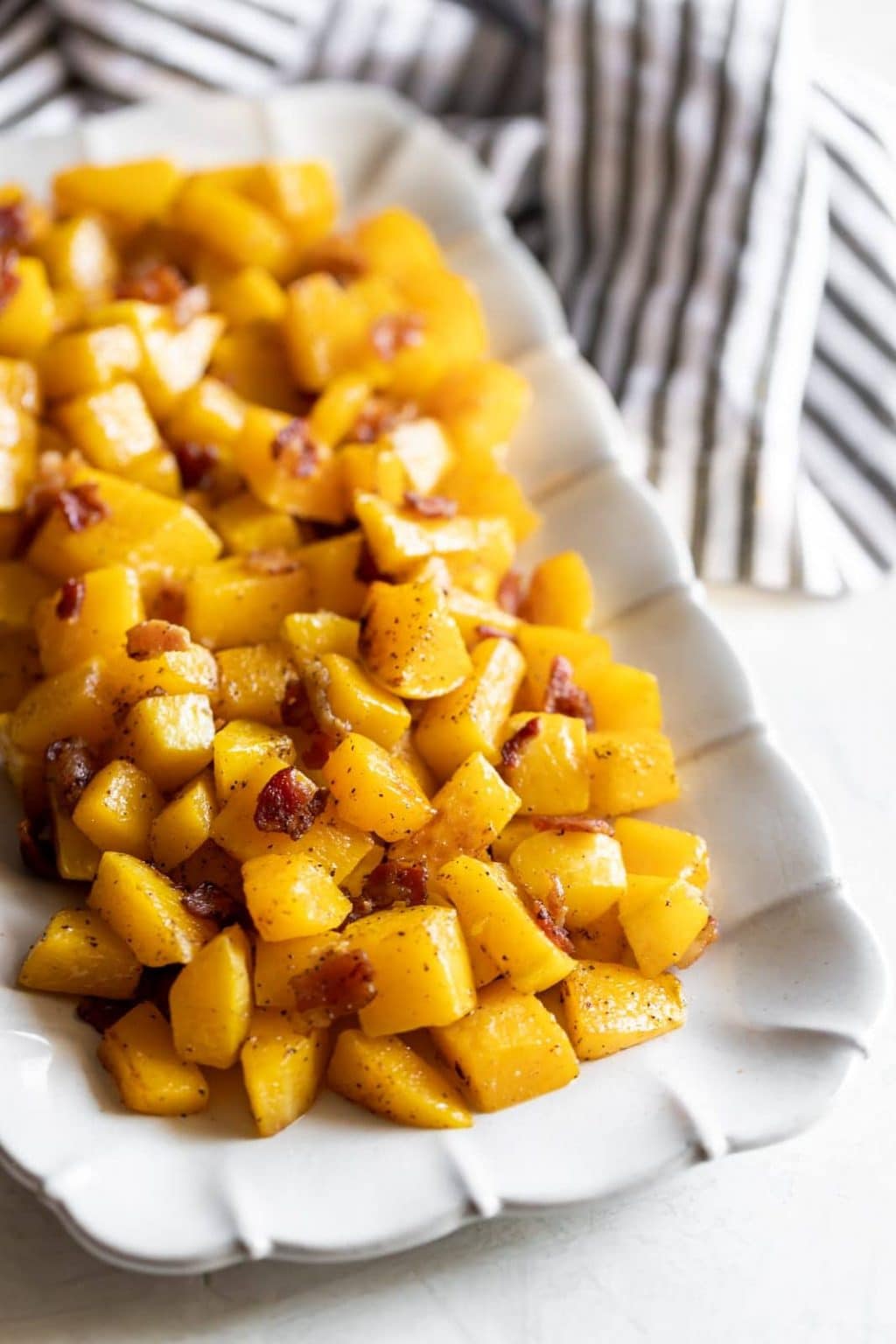 3Ingredient Roasted Butternut Squash with Bacon A Sassy Spoon
