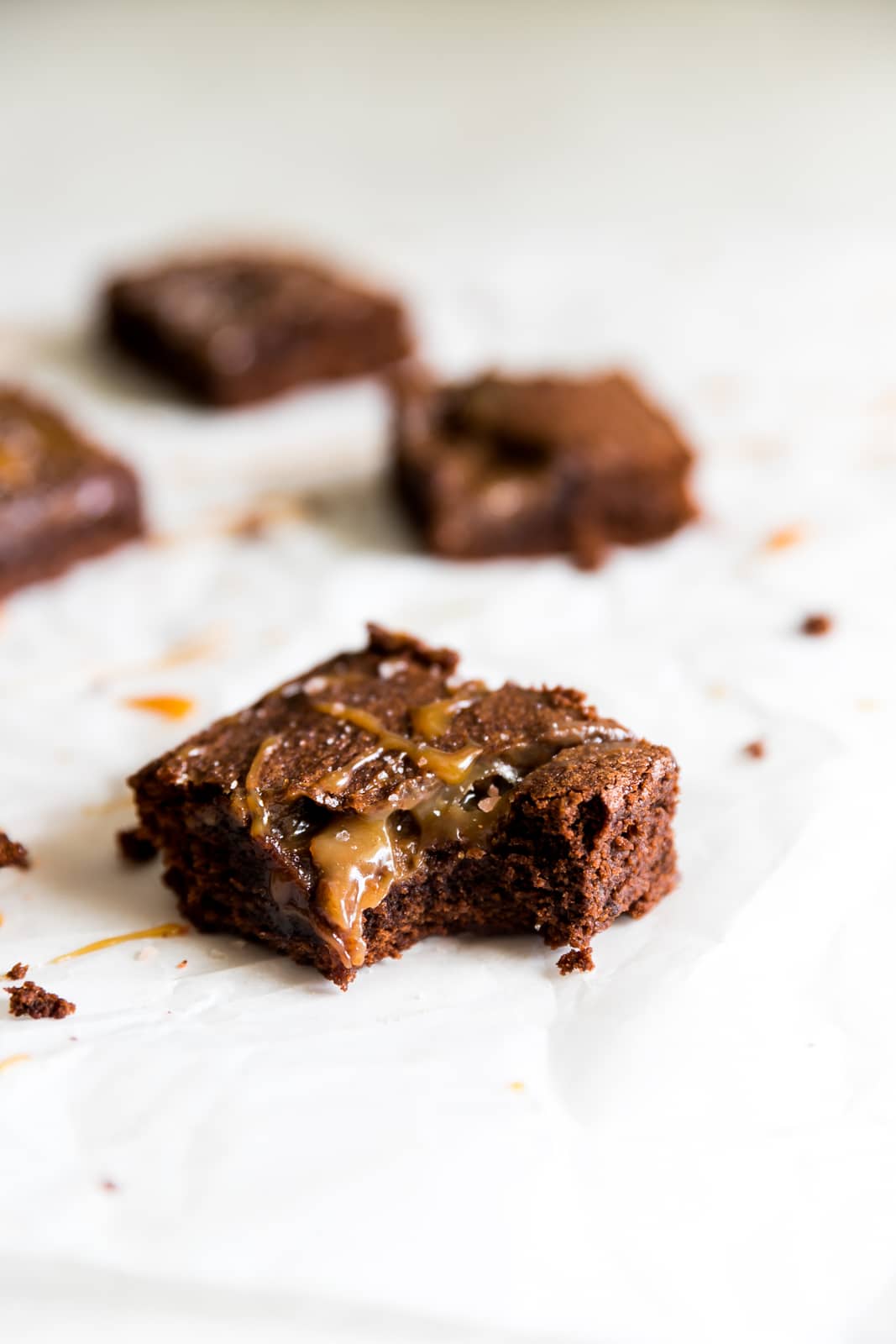 Chewy Fudgy Salted Caramel Brownies A Sassy Spoon