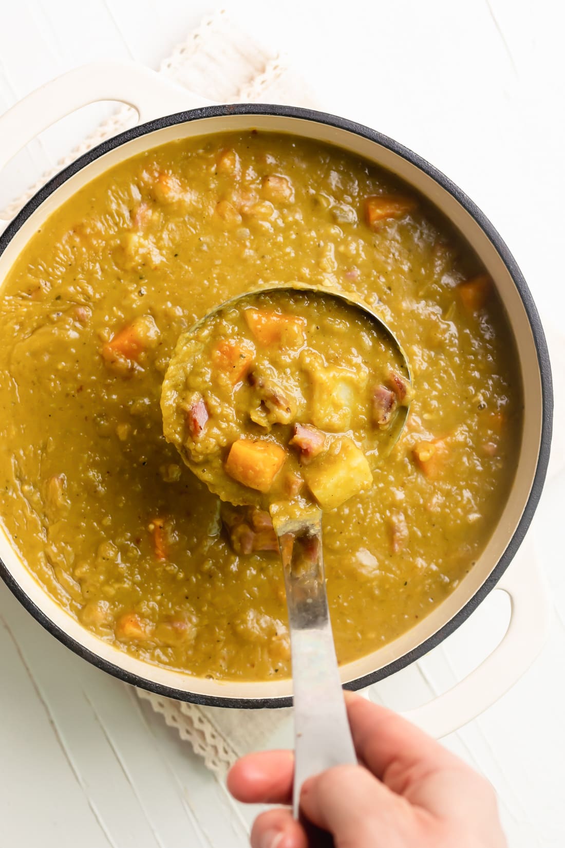 Sopa de Chicharos (Cuban Split Pea Soup) - A Sassy Spoon